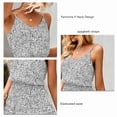 thumbnail image 2 of Robes d'Été à Bretelles Spaghetti, Robe d'Été Décontractée pour Femmes Élastiquée Taille Haute pour les Vacances Blanc S, 2 of 6