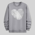 thumbnail image 5 of PNTUTB Valentine's Day Sweatshirts for Men's Fashion Print Crew Neck Long Sleeve Casual Loose Pullover Tops, 5 of 6