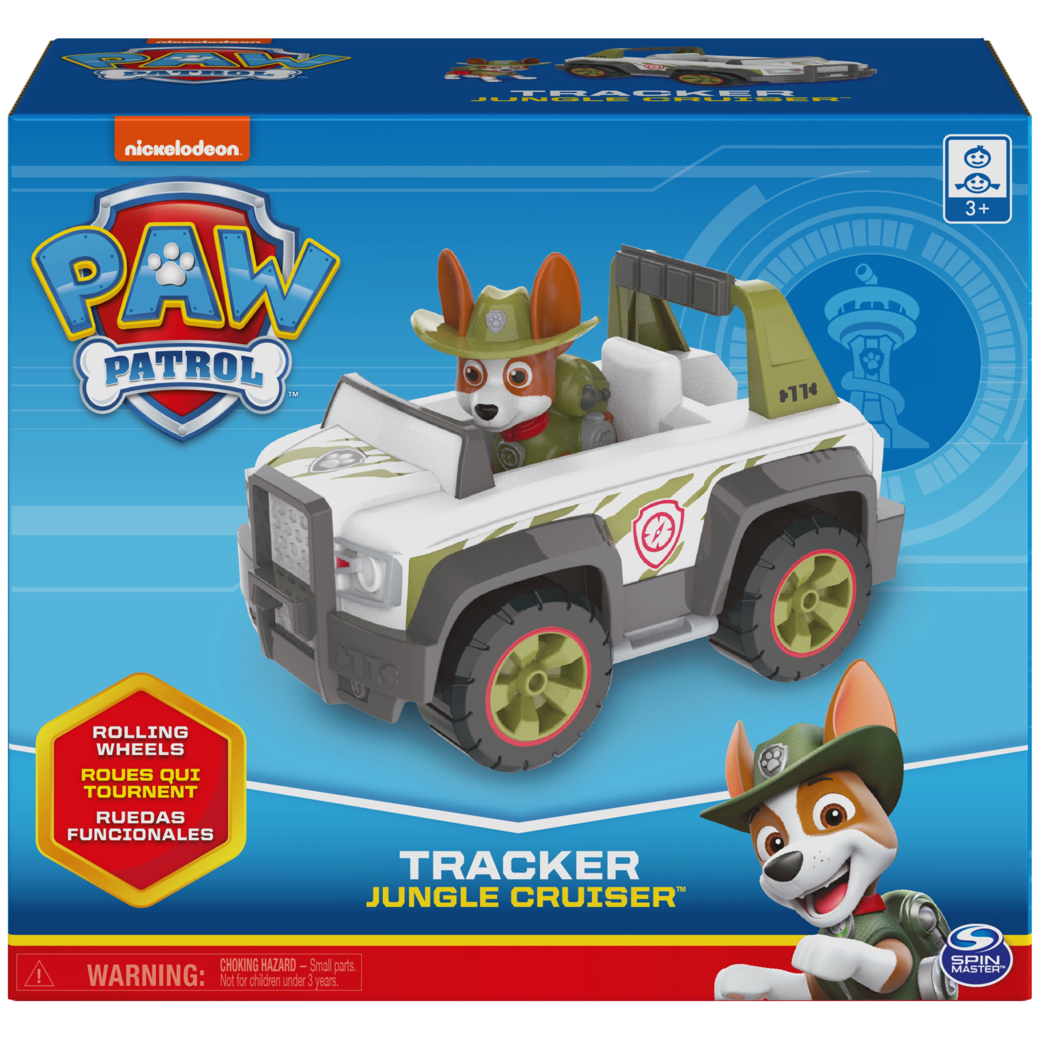 PAW Patrol, Tracker's Jungle Cruiser with Collectible Figure - Walmart.com