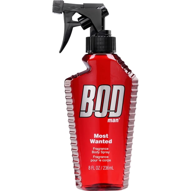 BOD man Fragrance Body Spray, Most Wanted, 8 fl oz