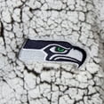 thumbnail image 5 of Women's G-III 4Her by Carl Banks Gray Seattle Seahawks Sherpa Quarter-Zip Pullover Jacket, 5 of 5