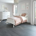 thumbnail image 4 of Max & Finn Wren Metal Bed with Spindle Headboard, Twin, White, 4 of 10