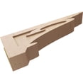 thumbnail image 6 of 6"W x 36"D x 12"H Thin Mayflower Rough Cedar Woodgrain TimberThane Corbel, Primed Tan, 6 of 6
