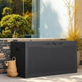 thumbnail image 2 of Outdoor Storage Box 100 Gallon Storage Bin with Lid for Patio Furniture, Garden Tools, Pool Supplies, Lockable, Waterproof and UV Resistant, Black, 2 of 7