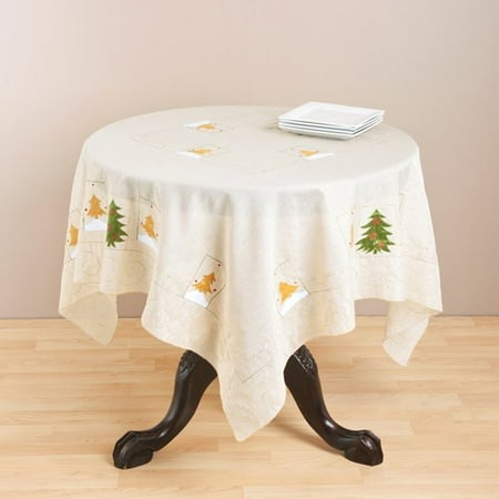 UPC 789323214003 product image for Saro Embroidered Holiday Table Topper | upcitemdb.com