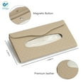 thumbnail image 3 of Deago Car Tissue Holder Sun Visor Tissue Holder Car Visor Napkin Holder PU Leather Backseat Tissue Case for Car/Truck (Beige), 3 of 7