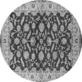 thumbnail image 1 of Ahgly Company Indoor Round Oriental Gray Traditional Area Rugs, 5' Round, 1 of 4