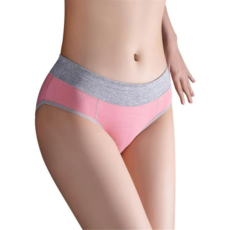 Women's Cotton Underwear Full Coverage Mid-high Waisted Stretch Briefs Soft  Comfy Ladies Panties Multipack