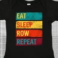 thumbnail image 4 of Inktastic Rowing Team Eat Sleep Row Repeat Boys or Girls Baby Bodysuit, 4 of 5