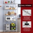 thumbnail image 5 of Storage Shelves - 5 Tier Shelf Organizer, Heavy Duty Garage Shelving Unit with Leveling Feet, Stable Metal Shelves Organizer for Pantry, Kitchen and Closet, 33.0" W x 12.6" D x 72.0" H, 5 of 7