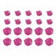 thumbnail image 1 of 20pcs 2Tamaños Rosas de Cinta de Satén 2.5cm/5cm Flores de Rosa Artificial de Tela para Manualidades DIY (Rojo Púrpura), 1 of 5