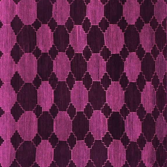 Ahgly Company Indoor Square Abstract Pink Modern Area Rugs, 6' Square