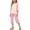 Pink, variant on Girls 2 Piece Pajama Set Soft Modal Knit Summer Sleepwear 3/4 Sleeve Pullover Top with Capri Pants Lounge Outfit for Kids 2-14 Years