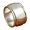 14K White Gold-Plated, variant on Band Circle Ring for Women and Men 14K Rose Gold-Plated, Daily Wear, Size 8, Gift Box Included