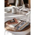 thumbnail image 6 of Brown Gray Boho Cloth Napkins Set of 6 Reusable Dinner Napkins, Southwestern Ethnic Abstract Geometric Cocktail Napkin Washable Table Napkins for Wedding/Holiday Party/Baby Shower 20"x20", 6 of 7