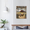 thumbnail image 4 of PIKWEEK Farmhouse Deer Canvas Wall Art Country Wildlife Elk Rustic Old Barn Truck Wall Decor Vintage Deer Painting Picture Prints Framed Modern Artwork for Home Living Room Bedroom Bathroom, 4 of 5