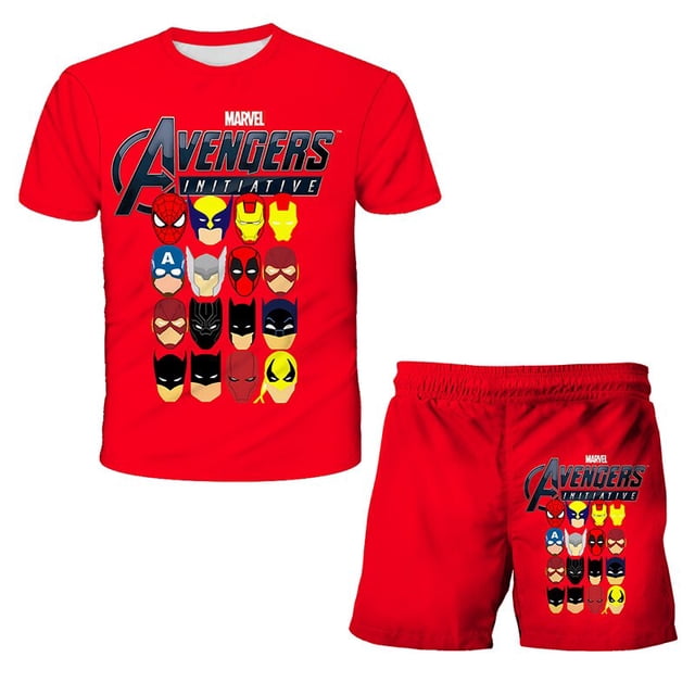 3D Printing Suit for Boy Child Jogging Marvel Series Graphic T-Shirt Children clothes Children's Costume 15 Year Old Girl Baby13T Gong Bohan LED