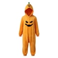 thumbnail image 4 of Kids Pumpkin Onesie Halloween, Orange Face Warm Jumpsuit for Boys and Girls, 4 of 4