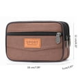 thumbnail image 3 of Portable Canvas Bag for Men Handbag with Layered Zipper and Large Capacity, 3 of 9