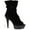 Black, variant on Ellie Shoes E-609-Scrunch 6 Microfiber Slouch Womans Ankle Boot. 10 / Black