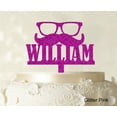 thumbnail image 1 of Personalized Name Cake Topper Personalized Glitter Pink Cake Topper Color Option Available 5-7 Inches Wide, 1 of 1