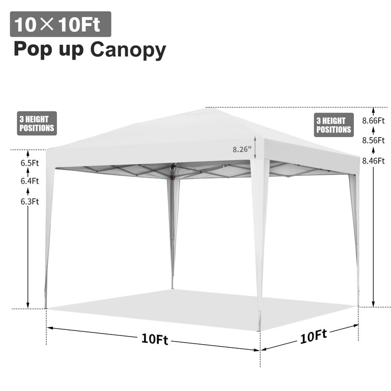 福袋特集 2024 Up Pop 10x10ft Ainfox Canopy Protection UV Outdoor, Tent, 化粧下地