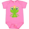thumbnail image 3 of Inktastic Cute Frog, Green Frog, Frog Prince, Crown Boys or Girls Baby Bodysuit, 3 of 5
