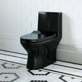 thumbnail image 2 of Ivy One Piece Toilet Dual Vortex Flush in Glossy Black 1.1/1.6 gpf, 2 of 13