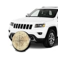thumbnail image 5 of Custom Ancient Map Compass Spare Tire Cover for Suzuki Mitsubish Direction Camper Car Wheel Protectors 14-17Inch, 5 of 5