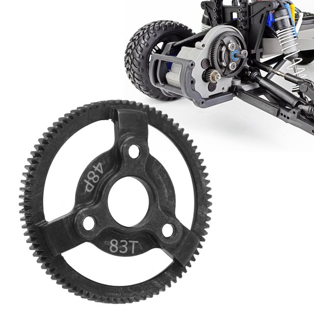 Steel Spur Gear 48P 86T Engranajes De Transmisión, Metal Steel 76T 83T 86T Spur Gear Set Para 1/10 Slash 2wd Rustler Stampede Telluride RC Car