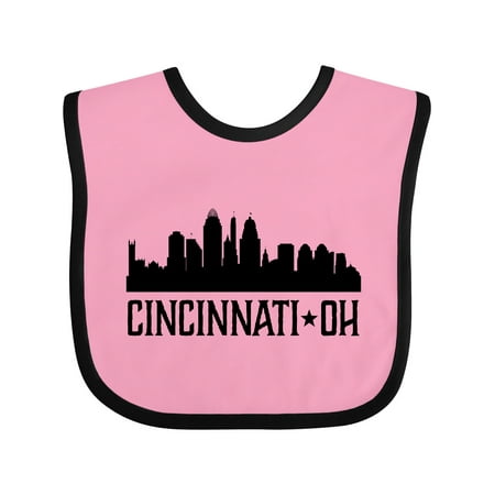 

Inktastic Cincinnati Ohio Skyline City Silhouette Gift Baby Boy or Baby Girl Bib