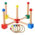 thumbnail image 1 of 1 Ensemble Jeu Interactif de Lancer d'Anneaux Jouet pour Enfants Jeu de Quoits Extérieur, 1 of 7