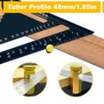 thumbnail image 2 of Tall Stair Gauges for Framing Square with Holder and Carabiner, Stair Gauge Knobs Tool for Speed Square, Framing Square Stops Guide Tools for Carpentry Squares, Framing Jig Circular Saw, Gold$$Tools, 2 of 7