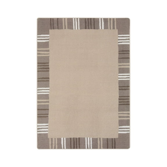 Joy Carpets Kid Essentials Seeing Stripes Neutral 7'8" x 10'9"
