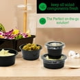 thumbnail image 7 of [100 Sets - 1.5 oz.] Black Jello Shot Cups with Lids | Small Plastic Containers with Lids | Sauce Cups, Condiment Cups, Disposable Portion Cups | Salad Dressing Container To Go, 7 of 7