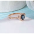 thumbnail image 5 of vylahjewellery 18K Rose Gold Wedding Ring 2 CT Oval Cut Diamond Ring Vintage Halo Ring for Women, 5 of 8