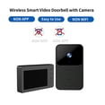thumbnail image 6 of Nkmbld Smart Video Wireless Doorbell Camera, Intelligent Wireless Video Doorbell with Screen Video Recording HD Home Camera Two Ways Intercom, Front Door Camera, Black, 6 of 8