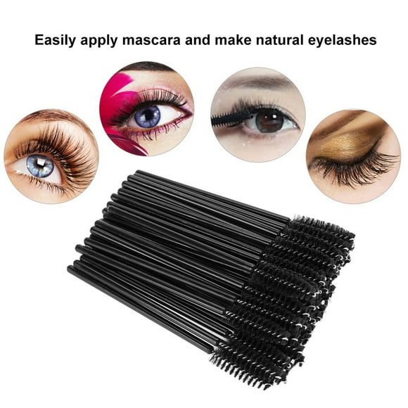 Cepillos De Pestañas Desechables, 50 Unidades, Varitas De Rímel Flexibles Y Seguras De Alta Para Maquilladores Profesionales Y Uso Doméstico, Negro, Azul, Rosa, Rojo Y