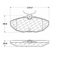 thumbnail image 2 of Centric 105.0806 Posi-Quiet Ceramic Brake Pad with Shims, 2 of 4