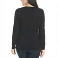 thumbnail image 3 of Katherine Barclay Women's Extra Fine Marino Wool Sweater, Black Medium, 3 of 3