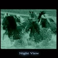 thumbnail image 2 of Startonight Canvas Wall Art Horses in the Water USA Design for Home Decor, Illuminated Animals Painting Modern Canvas Artwork Framed Ready to Hang Large 31.5 x 47.2 inch, 2 of 4