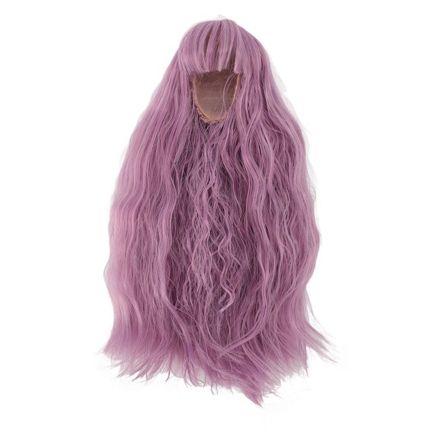 Poupée, Grand Volume de Cheveux et Texture Brillante Poupée Articulée avec Frange Élasticité Remplacement de Poupée Fournitures de Fabrication de Poupée Fille Faite à la Main