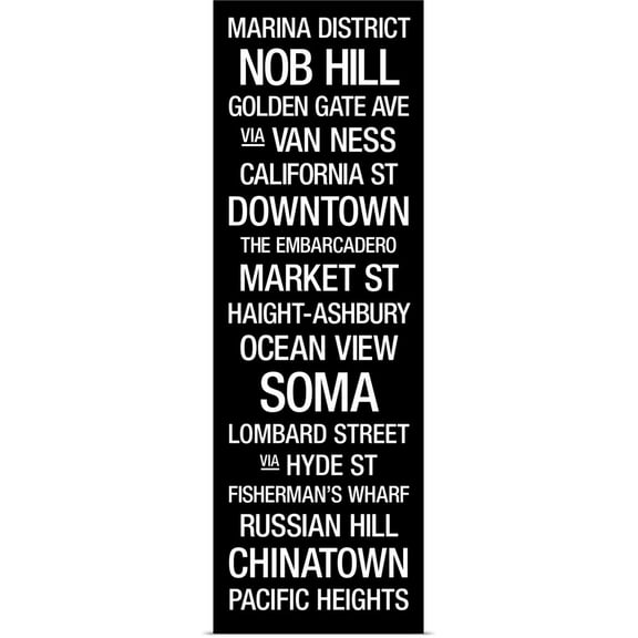 Great BIG Canvas | Rolled Kate Lillyson Poster Print entitled Bus Roll: San Francisco