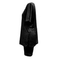 thumbnail image 5 of WAYUTE Short Sets Women 2 Piece Outfits Casual Solid Round Neck Short Sleeve Summer High Slit Top Shirt Shorts Set, 5 of 7