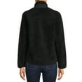 thumbnail image 3 of Time and Tru Women's and Women's Plus Full-Zip Faux Sherpa Jacket, 3 of 5