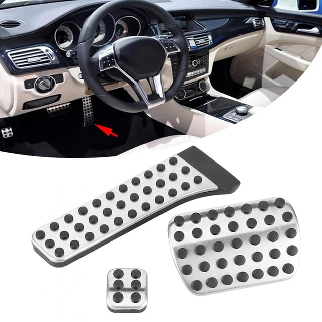Pedal Antideslizante Pedal De Freno Para Mercedes 3 Uds. Juego De Pedal De Freno Y Acelerador Accesorio Automático Apto Para Mercedes Benz Clase C 2015-2017 Volante A La Izquierda Mgaxyff Brake Pedal Pad