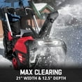 PowerSmart 21" 80V 6.0Ah Battery Powered Cordless Electric Snow Blower