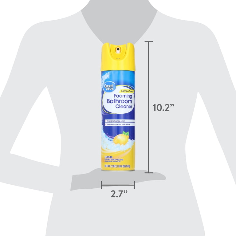 Great Value Lemon Scent Foaming Bathroom Cleaner, 22 Oz photo 4