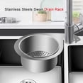thumbnail image 5 of Stainless Steel Swan Sink Strainer Basket,Swan Drain Basket for Kitchen Sink,Faucet Hanging Filter Basket,Kitchen Sink Drain Basket,Triangle Kitchen Sink Drain Basket, Corner Sink Strainer, 5 of 7