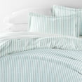 thumbnail image 6 of Duvet Cover Set - Ultra Soft & Breathable - Light Blue Rugged Striped for King Size Bedding by Comfort Canopy, 6 of 13